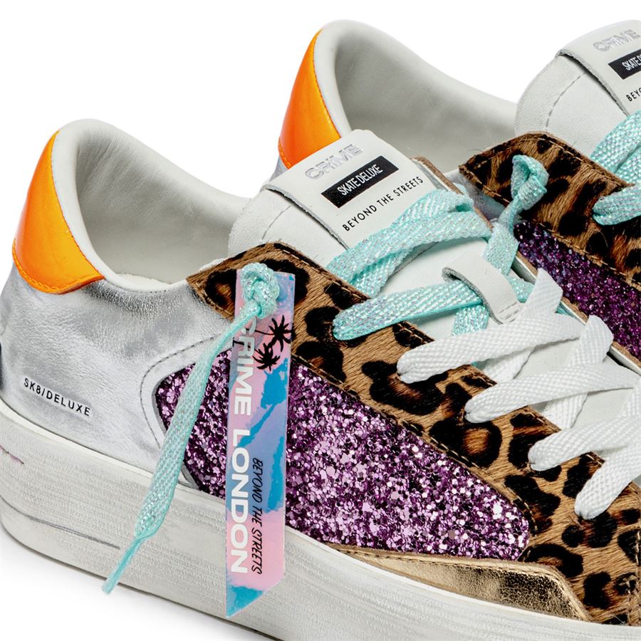Sk8 Deluxe Wedge Exotic Purple sneakers da donna Crime London | 20130PP7B68